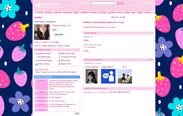 Pink Paradise Layout